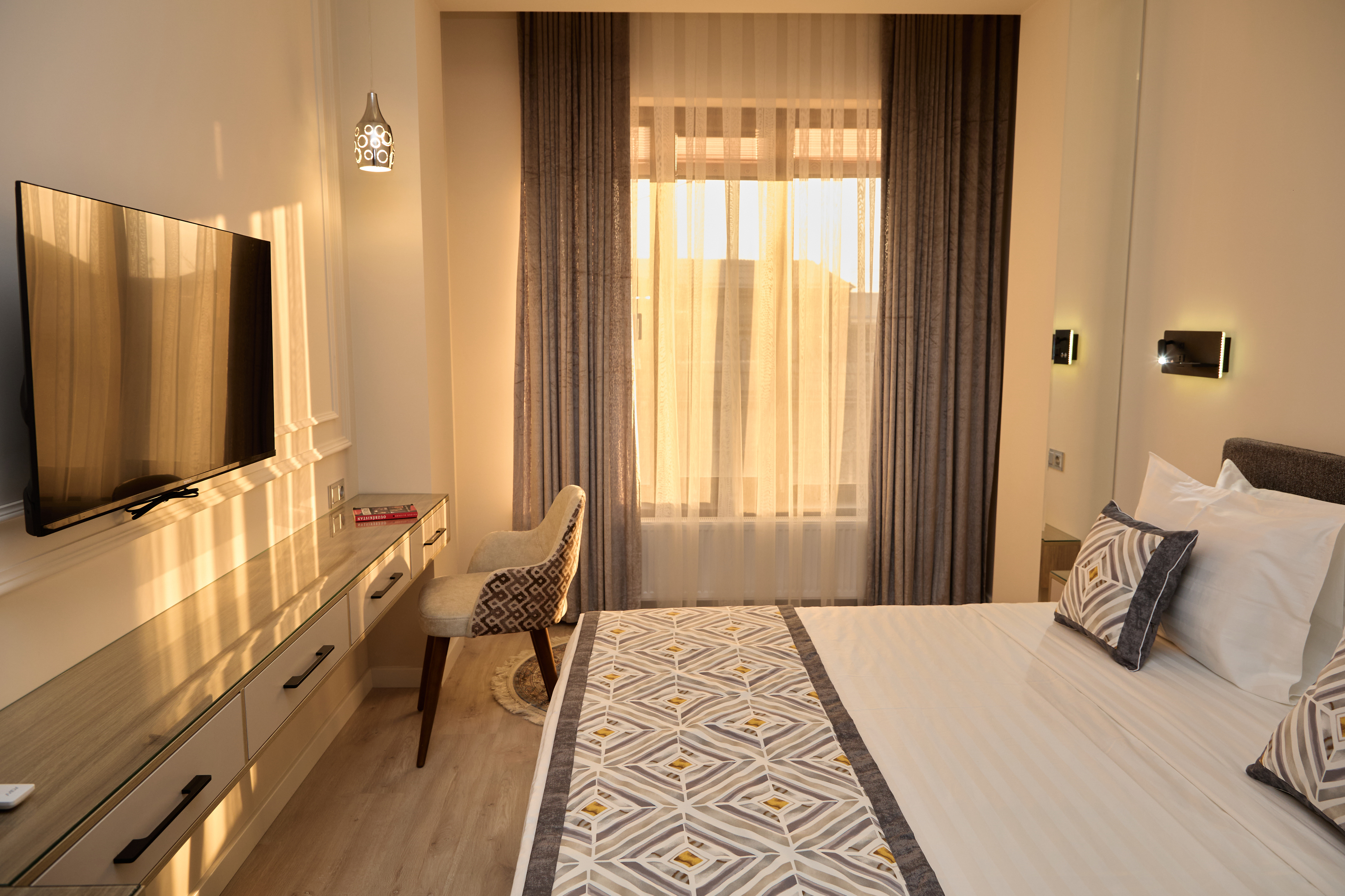 Hotel courtyard detail